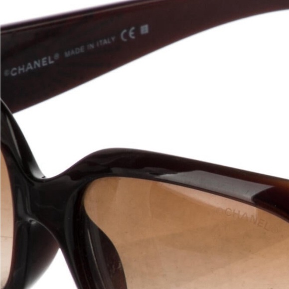 Gorgeous Authentic Chanel Sunglasses w/strass(none missing)embellished logo arms - Picture 9 of 16